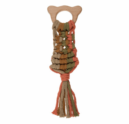 Trimits Macrame Wooden Craft Shapes for Hanging Decorations and Baby Accessories - Teddy