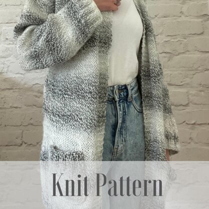 Slouchy Oversized Cardigan Knit Pattern