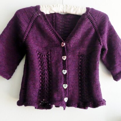 Freya - a frilly lacy seamless cardigan