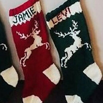 Flying Reindeer Stocking