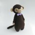 Monkey with Bowtie Crochet Amigurumi Pattern