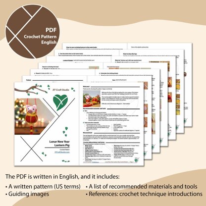 Lunar New Year Lantern Pig