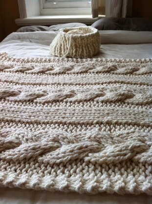 Cable Knit Blanket