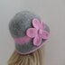 Felted Cloche and Flower