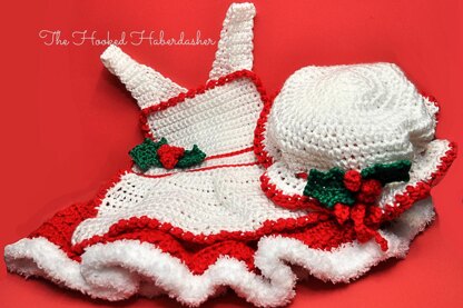 Missy Claus Apron & Hat 12-122B