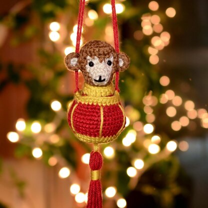 Lunar New Year Lantern Monkey