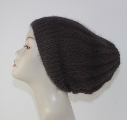 Fluffy 3x3 Rib Slouch Hat