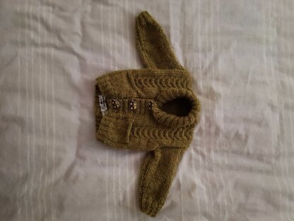 Cardigan for a newborn baby boy