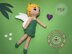 Green Fairy amigurumi doll