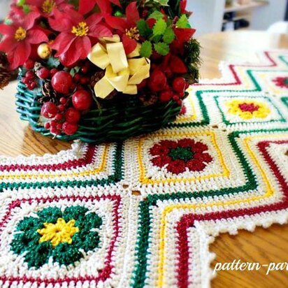 Joyful Flowers Table Runner