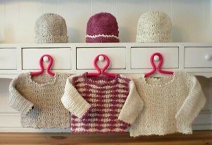Making Waves Baby Sweater & Hat Set