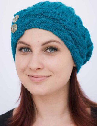 Cabled Cloche Hat in Juniper Moon Farm Herriot - Downloadable PDF