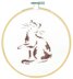 DMC Playful Cat Cross Stitch Kit (with 5in hoop) - 5in