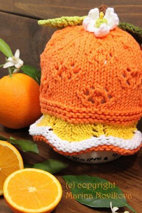 "Orange" fun lace hat