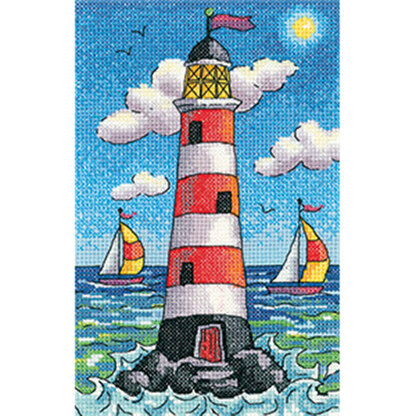 Heritage Lighthouse by Day Cross Stitch Kit - 12cm x 19cm