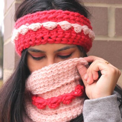 Tunisian Bobblelicious Cowl