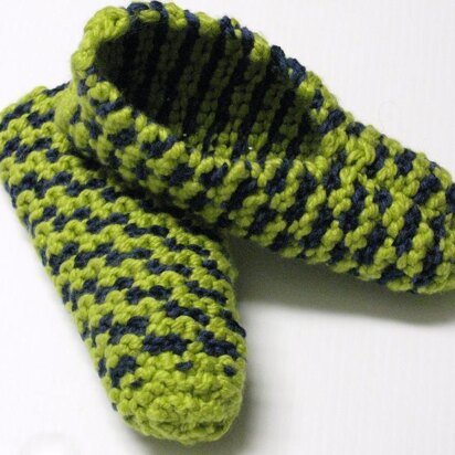 Quick Chunky Slippers - knitting pattern