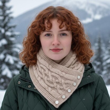 Knitting Pattern Ladies Neckwarmer, Scarf #592