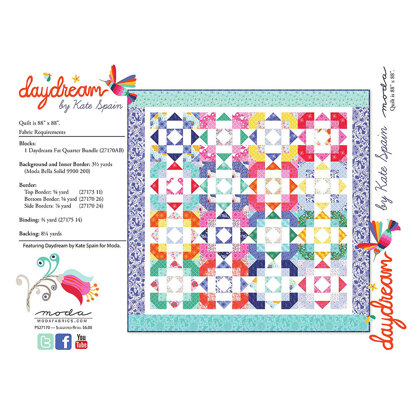 Moda Fabrics Daydream Quilt - Downloadable PDF