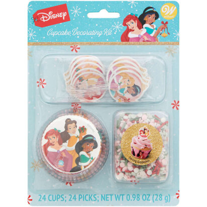 Wilton Disney Princess Christmas Cupcake Decorating Kit, Includes 24 Sets