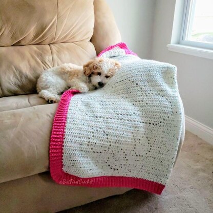 Rainbow Cloud Filet Blanket