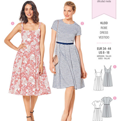 Burda Style Misses' Pinafore Dress B6343 - Paper Pattern, Size 8-18