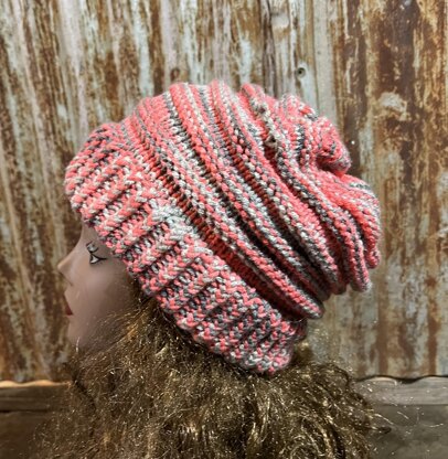 River Oaks Beanie -- a loom knit pattern