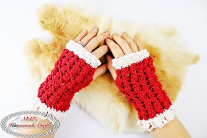 Lacy Silk Fingerless Gloves