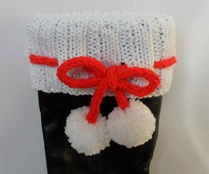 Festive Christmas Boot Toppers Cuffs