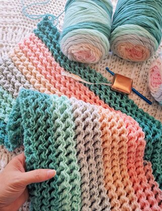 Zigzag Waffle Blanket