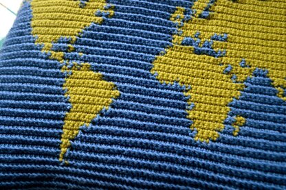 World Map Cushion