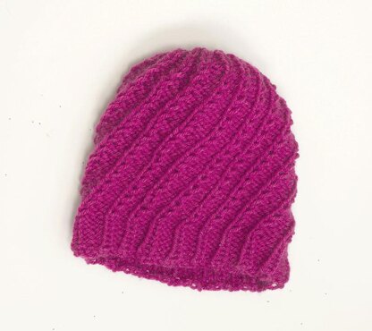 Knit Spiral Hat