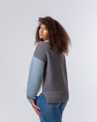 Molly Jumper - Knitting Pattern For Women in MillaMia Naturally Soft Aran