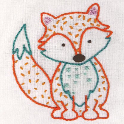 Anchor First Kit Fox Embroidery Kit