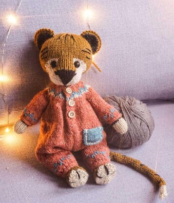 Knitting Toy Clothes Pattern - Onesie for 10''/25cm toys