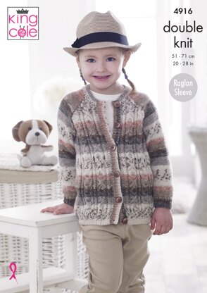 Sweater & Cardigan in King Cole Splash DK - 4916 - Downloadable PDF