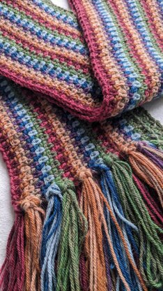 Rustic Rainbow Scarf