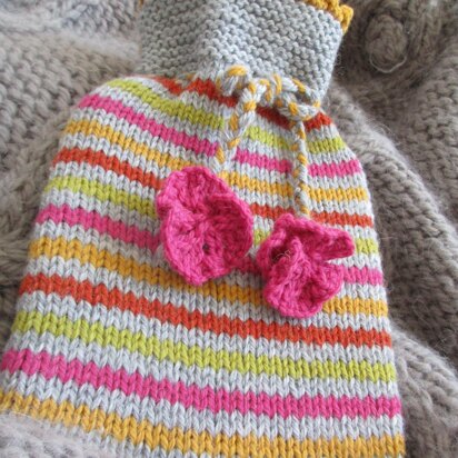 Stripes Hot Water Bottle Cover 1 ltr