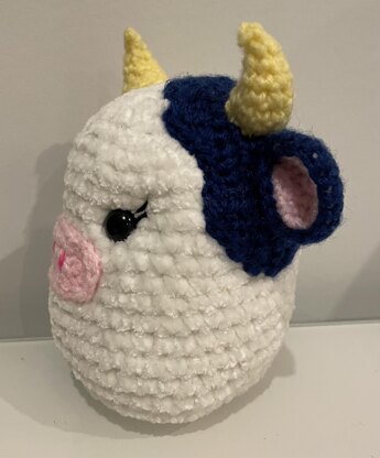 Squishmallow (inspired) Blue Cow