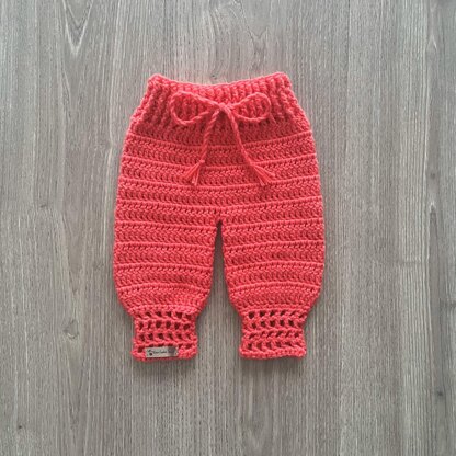 Coral Baby Pants