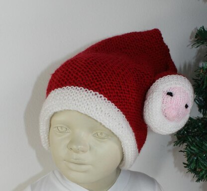 Toddler Santa Head Christmas Hat