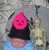 Baby Pink Halloween Ghost Head Beanie