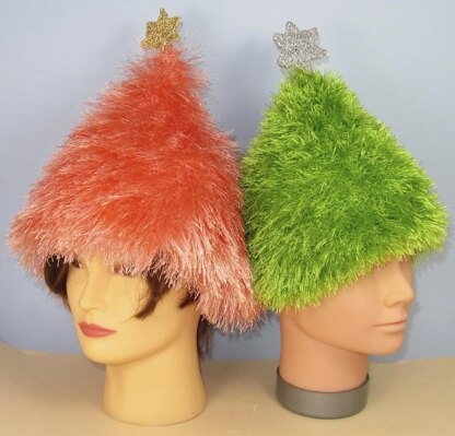 Simple Eyelash Christmas Tree Beanie Hat