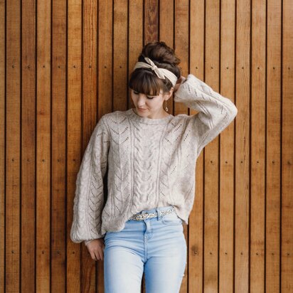 Cable Bay Sweater - knitting pattern