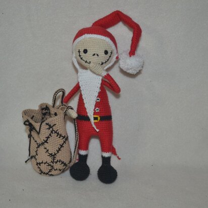 Jack Skellington Santa doll