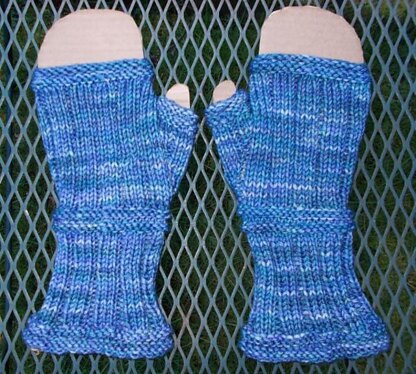 Rib & Welt Gauntlet Mitts