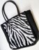 Zebra print tote