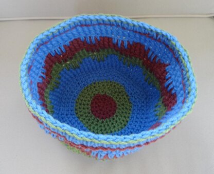 Spiked Stitch Large Basket