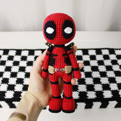 Big Deadpool Amigurumi Crochet Pattern – Digital PDF Fanart