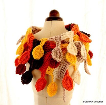 Chunky Scarf "Autumn Leaves"